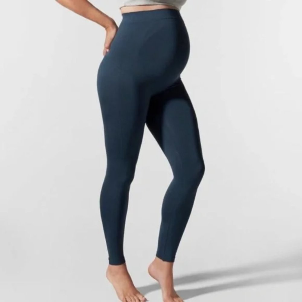BLANQI Everyday Maternity Belly Support Leggings in Storm